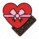 chocolate box, gift, heart, valentine