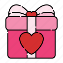 gift, heart, valentine, party