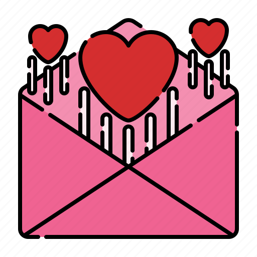Mail, heart, valentine, communication icon - Download on Iconfinder