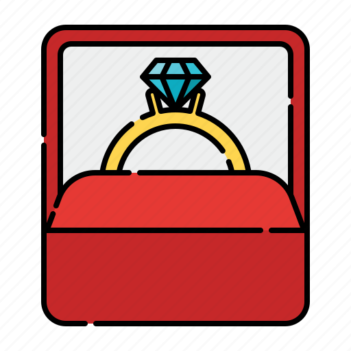 Ring box, ring, engagement, jewelry, wedding icon - Download on Iconfinder