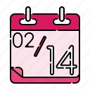 valentine, date, calendar, schedule