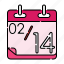 valentine, date, calendar, schedule 