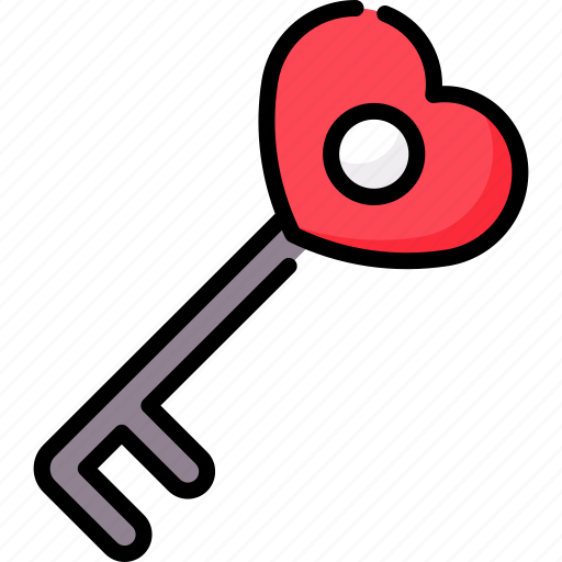 Heart, key, love, valentine, valentines icon - Download on Iconfinder