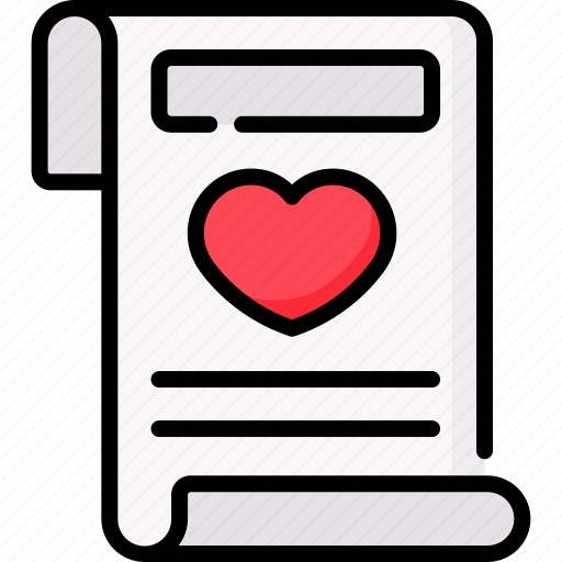 Heart, letter, love, romantic icon - Download on Iconfinder