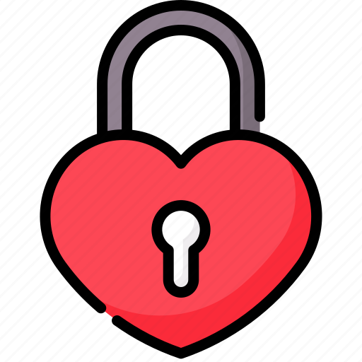 Heart, lock, love, romantic icon - Download on Iconfinder