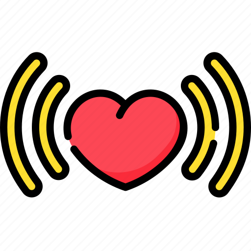 Heart, valentine, valentines, vibrate icon - Download on Iconfinder