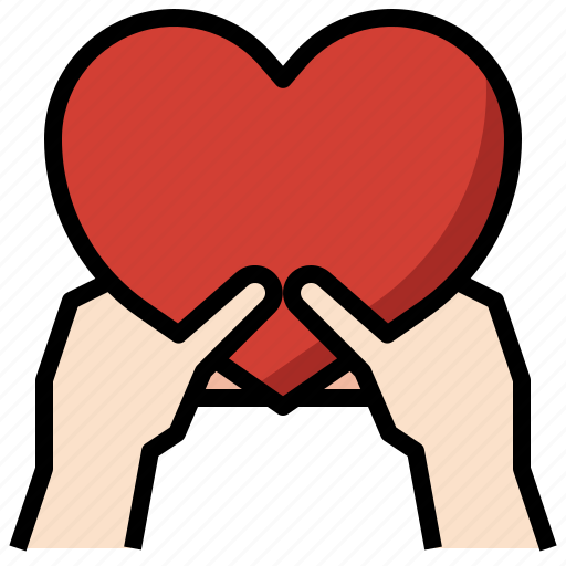 Give, love, heart, caring, romance, hands, gestures icon - Download on Iconfinder