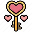 key, heart, love, romance, passkey, valentines, day