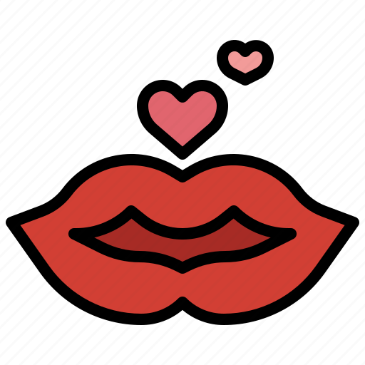 Kissing, kiss, love, valentines, day, lip, romantic icon - Download on Iconfinder