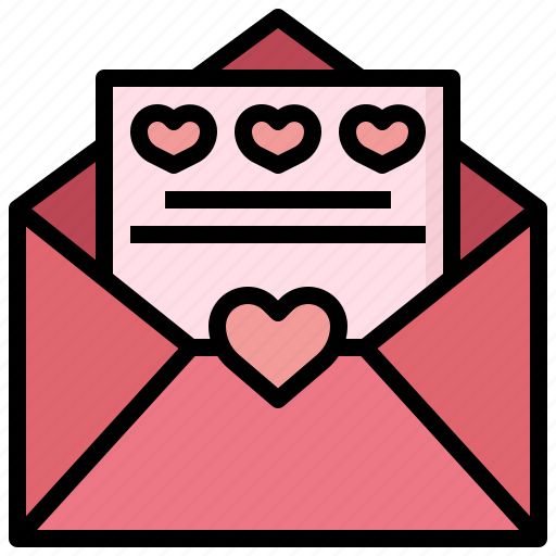 Letter, wedding, invitation, love, romance, valentines, day icon - Download on Iconfinder