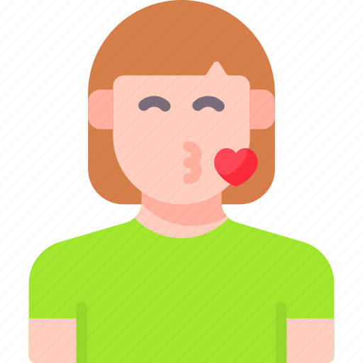 Girl, kiss, woman icon - Download on Iconfinder