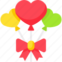balloons, heart, love, valentine, valentines