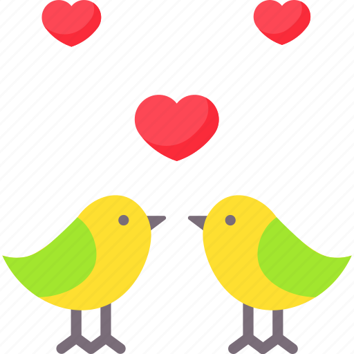 Birds, heart, love, valentine, valentines icon - Download on Iconfinder
