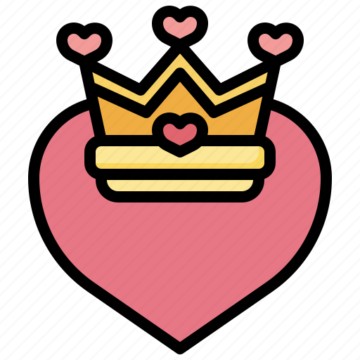 Crown, love, romance, valentines, day, king, royalty icon - Download on Iconfinder