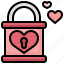 lock, heart, love, and, romance, valentines, padlock 