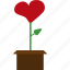 flower, hearth, pot, valentines 