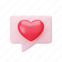 valentine, love, speech, chat, message 