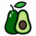 avocado, fruit, green, juice