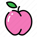 peach, fruit, healthy, pink