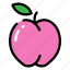 peach, fruit, healthy, pink 