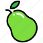 pear, fruit, healthy, green 