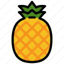 pineapple, fruits, tropical, summer
