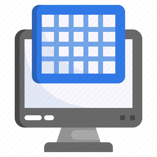 Grids, thinking, computer icon - Download on Iconfinder