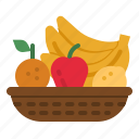 fruit, basket, gift, food, vegan