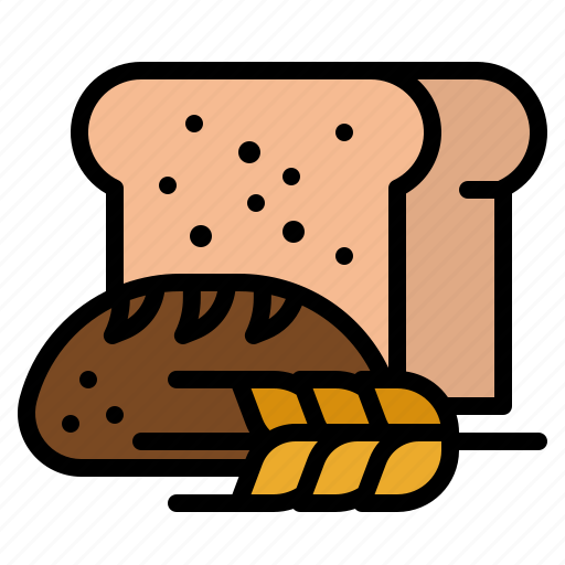 Bread, bakery, baguette, wheat, food icon - Download on Iconfinder