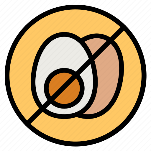 Forbidden, no, egg, vegan, vegetarian icon - Download on Iconfinder