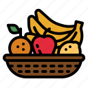 fruit, basket, gift, food, vegan