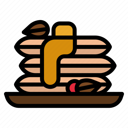 Pancake, almond, dessert, sweet, vegan icon - Download on Iconfinder