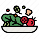 salad, vegan, vegetarian, food, vegetables