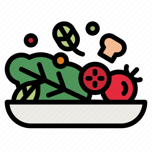 Salad, vegan, vegetarian, food, vegetables icon - Download on Iconfinder