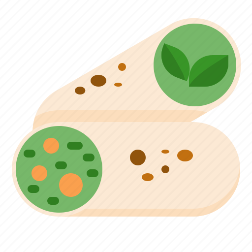 Burrito, veagn, vegetarian, bean, rice, plant based food icon - Download on Iconfinder