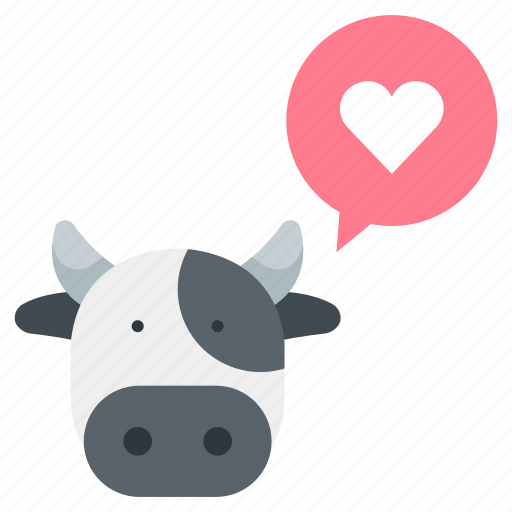 Animal, cow, love, mammal, vegan, vegetarian, wildlife icon - Download on Iconfinder