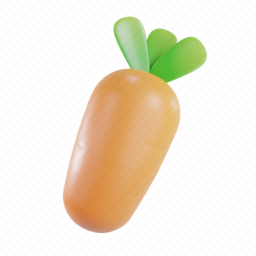 3d rendering, carrot, vegetable, vegetables, healthy, food, fresh 3D illustration - Download on Iconfinder