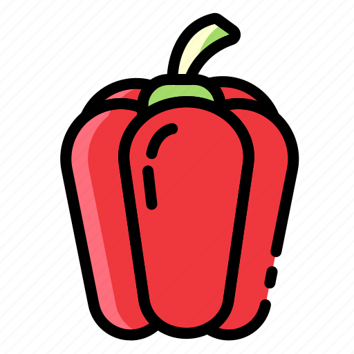 Bellpepper, paprika, pepper, vegetables, vegetable, capsicum, spice icon - Download on Iconfinder