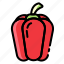 bellpepper, paprika, pepper, vegetables, vegetable, capsicum, spice, yumminky, bell pepper, food, healthy, chili 