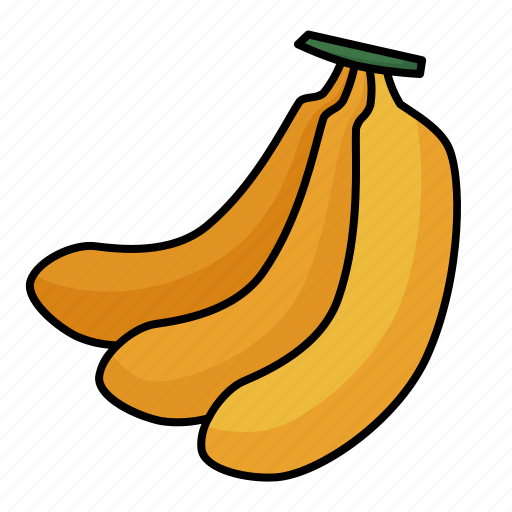 Banana, fruit, organic, fresh, tropical icon - Download on Iconfinder