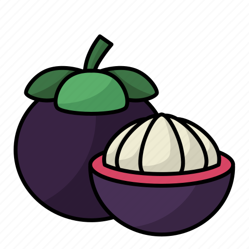 Mangosteen, fruit, fresh, tropical, organic icon - Download on Iconfinder