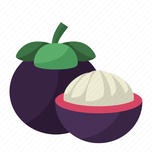 Mangosteen, fruit, fresh, tropical, organic icon - Download on Iconfinder