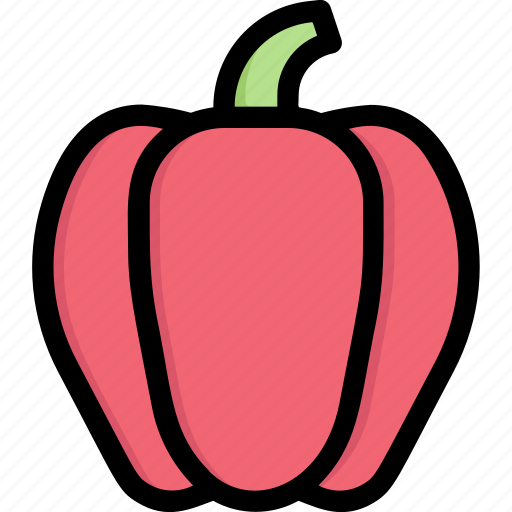 Bell pepper, farm, fiber, food, fresh, vegetables, vegetarian icon - Download on Iconfinder