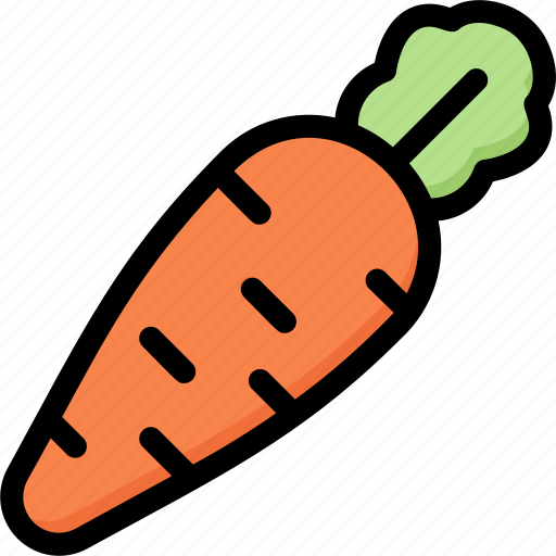 Carrot, farm, fiber, food, fresh, vegetables, vegetarian icon - Download on Iconfinder