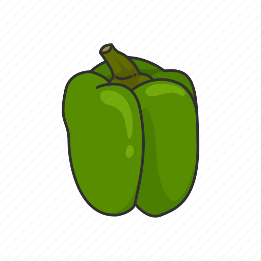 Bell pepper, food, healthy, plants, spice, vegetable, veggies icon - Download on Iconfinder
