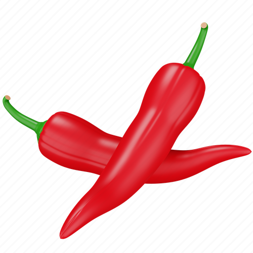 Vegetable, food, fresh, chili red, pepper, spicy, sauce 3D illustration - Download on Iconfinder