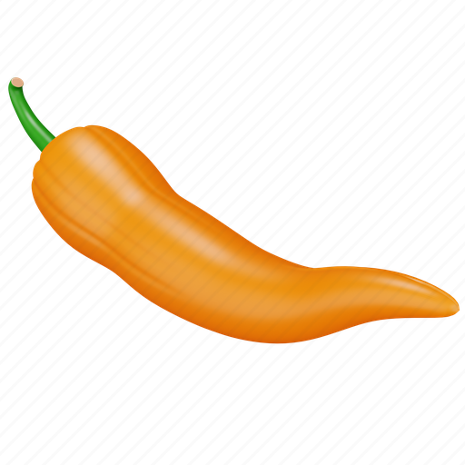 Vegetable, food, fresh, chili yellow, pepper, spicy, sauce 3D illustration - Download on Iconfinder