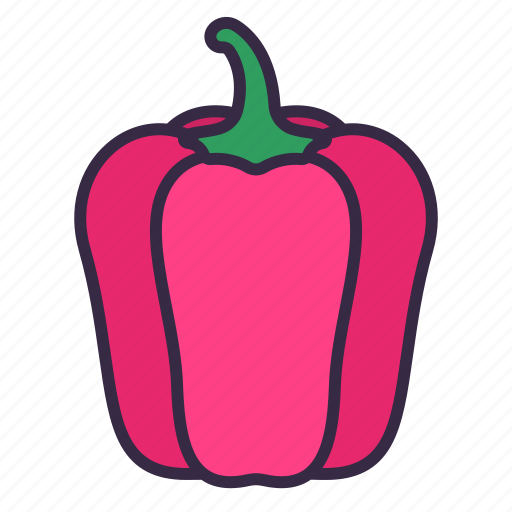 Vegetable, food, healthy, cooking, veggy, vegan, capsicum icon - Download on Iconfinder
