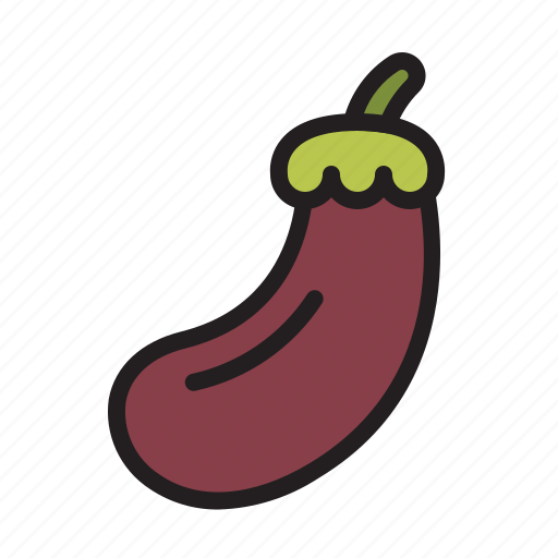 Aubergine, eggplant, vegetable, fresh, healthy, food icon - Download on Iconfinder