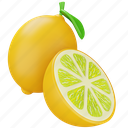 lemon, yellow, half, vegetable, food, fresh, citrus 